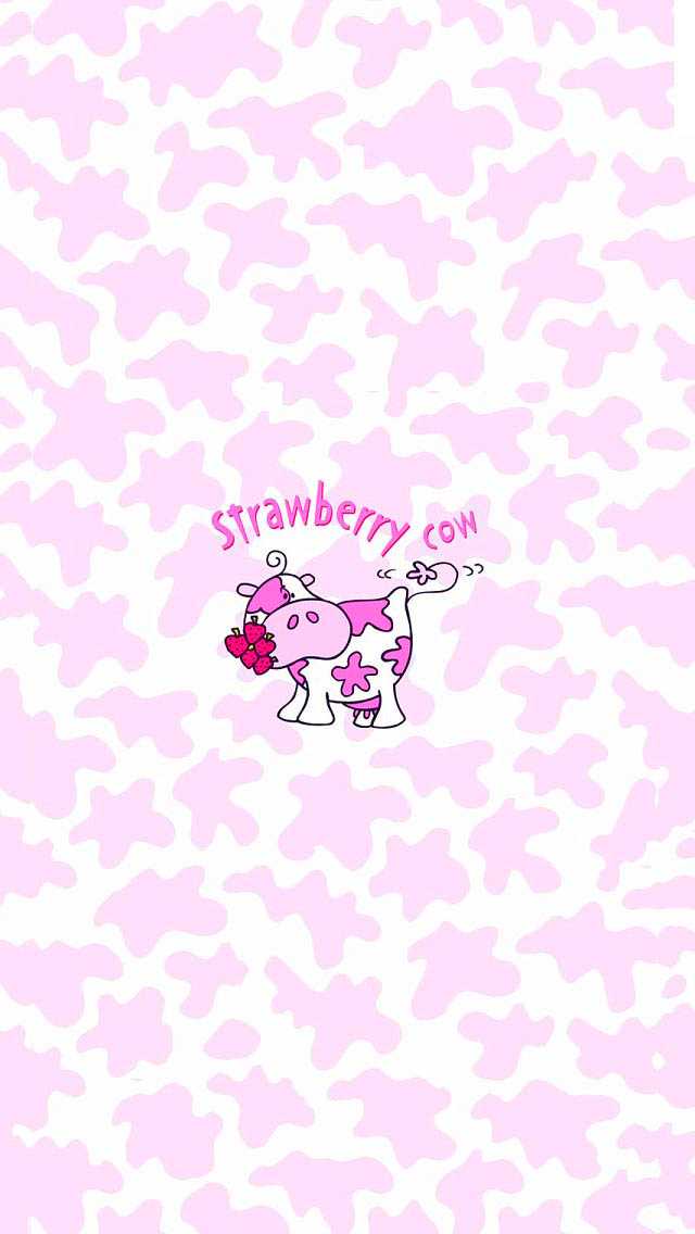 Detail Strawberry Cow Wallpaper Iphone Nomer 43