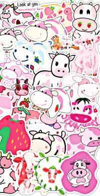 Detail Strawberry Cow Wallpaper Iphone Nomer 53