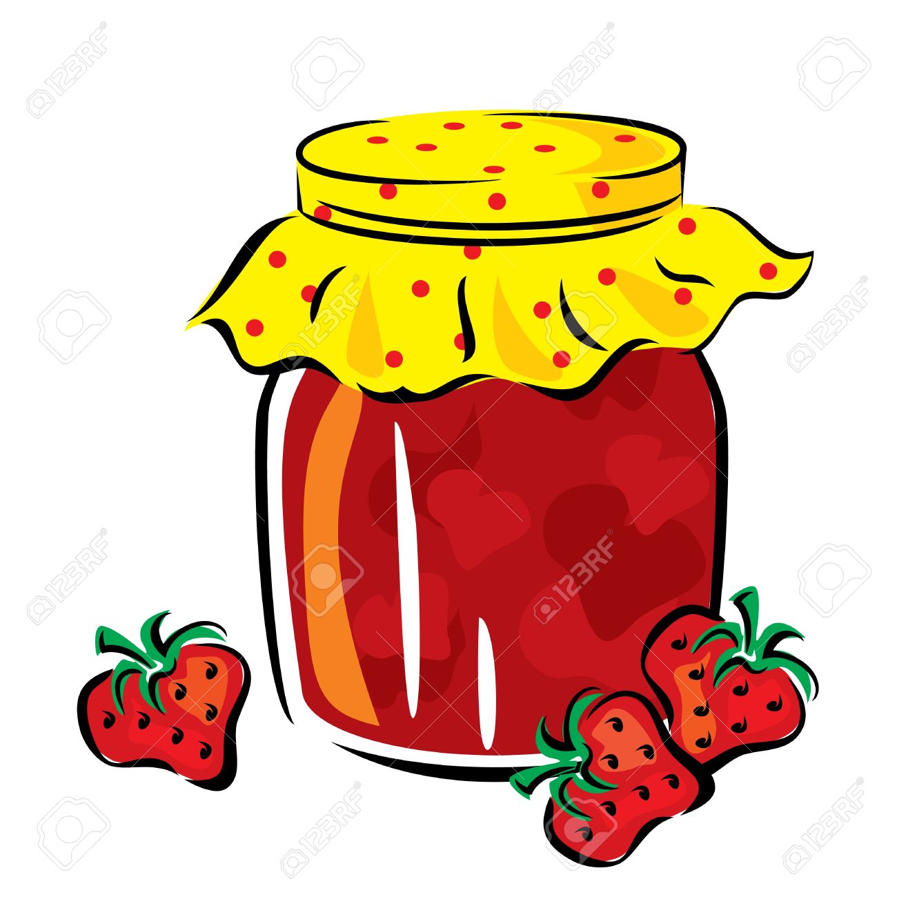 Detail Strawberry Jam Clipart Nomer 9