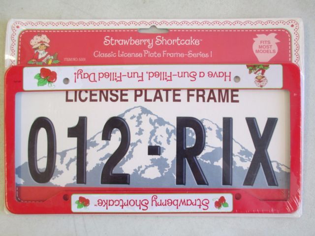 Detail Strawberry License Plate Frame Nomer 12