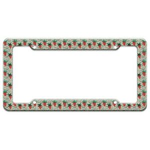 Detail Strawberry License Plate Frame Nomer 16