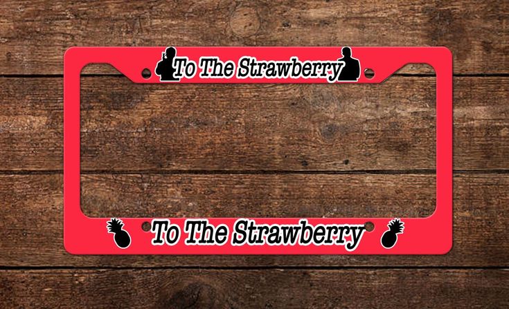 Detail Strawberry License Plate Frame Nomer 25