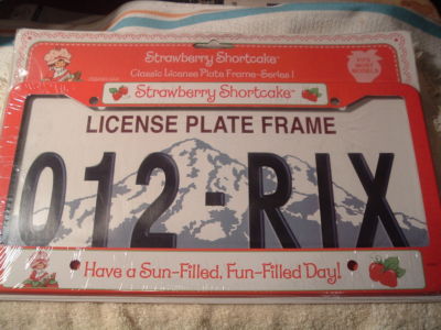 Detail Strawberry License Plate Frame Nomer 30
