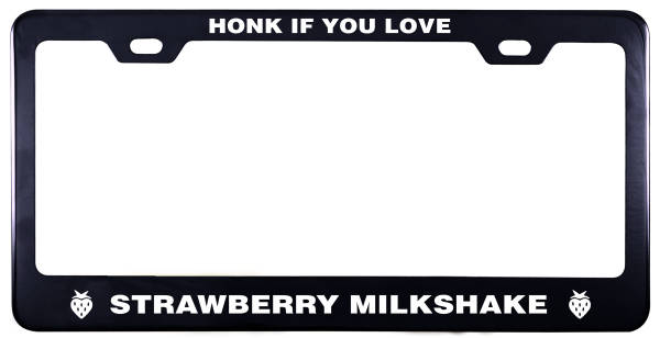 Detail Strawberry License Plate Frame Nomer 45