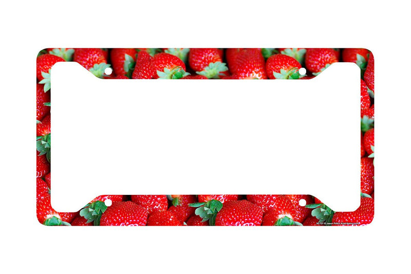 Detail Strawberry License Plate Frame Nomer 9