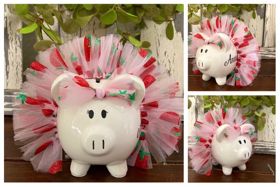 Detail Strawberry Piggy Bank Nomer 20
