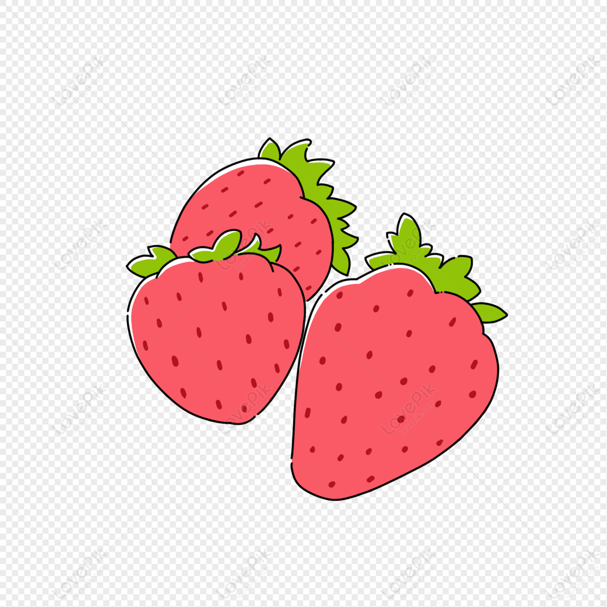 Detail Strawberry Png Cartoon Nomer 7