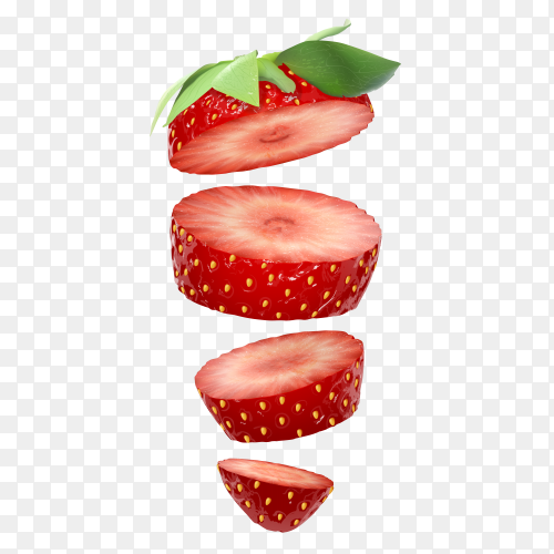 Detail Strawberry Slice Png Nomer 44