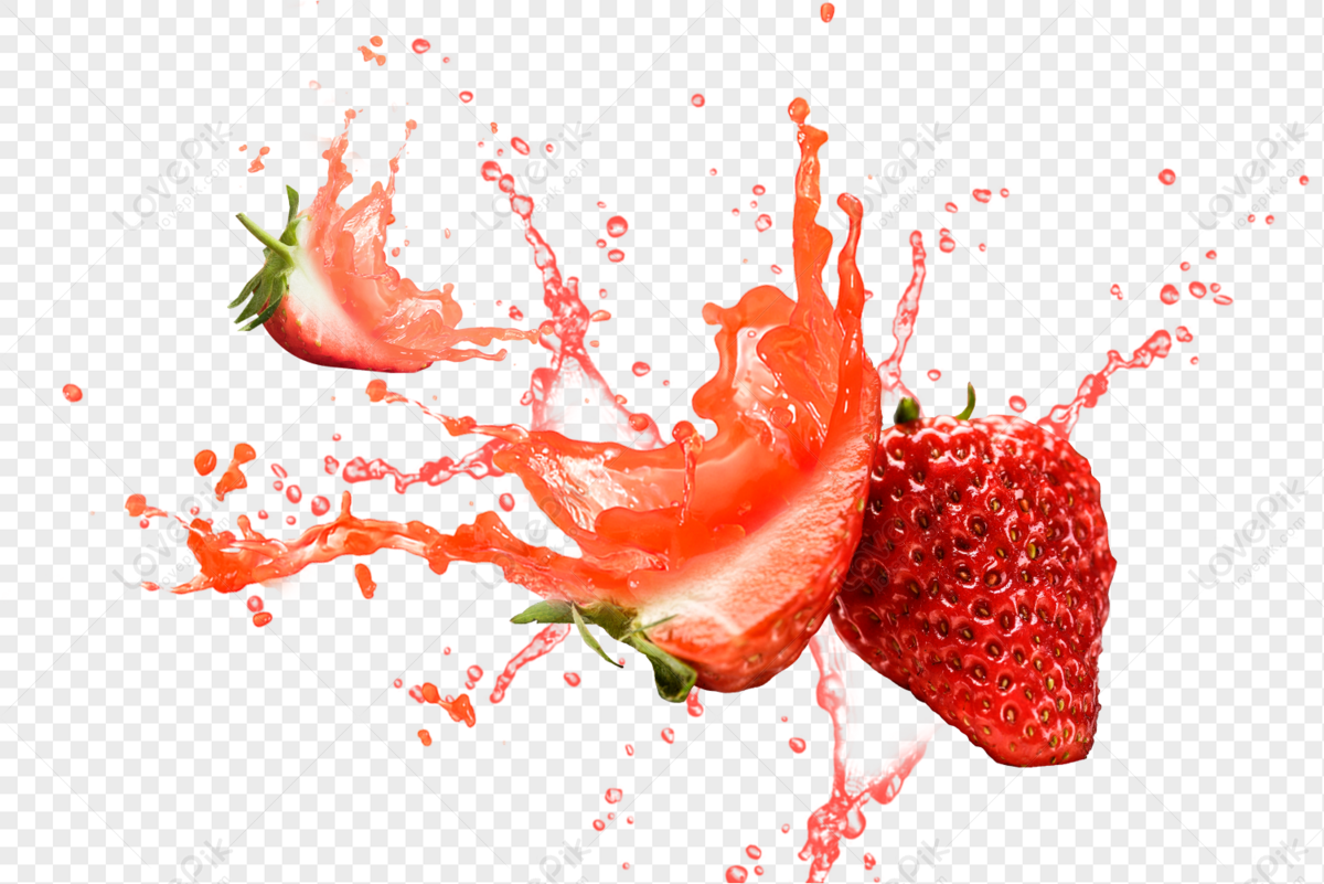 Strawberry Splash Png - KibrisPDR