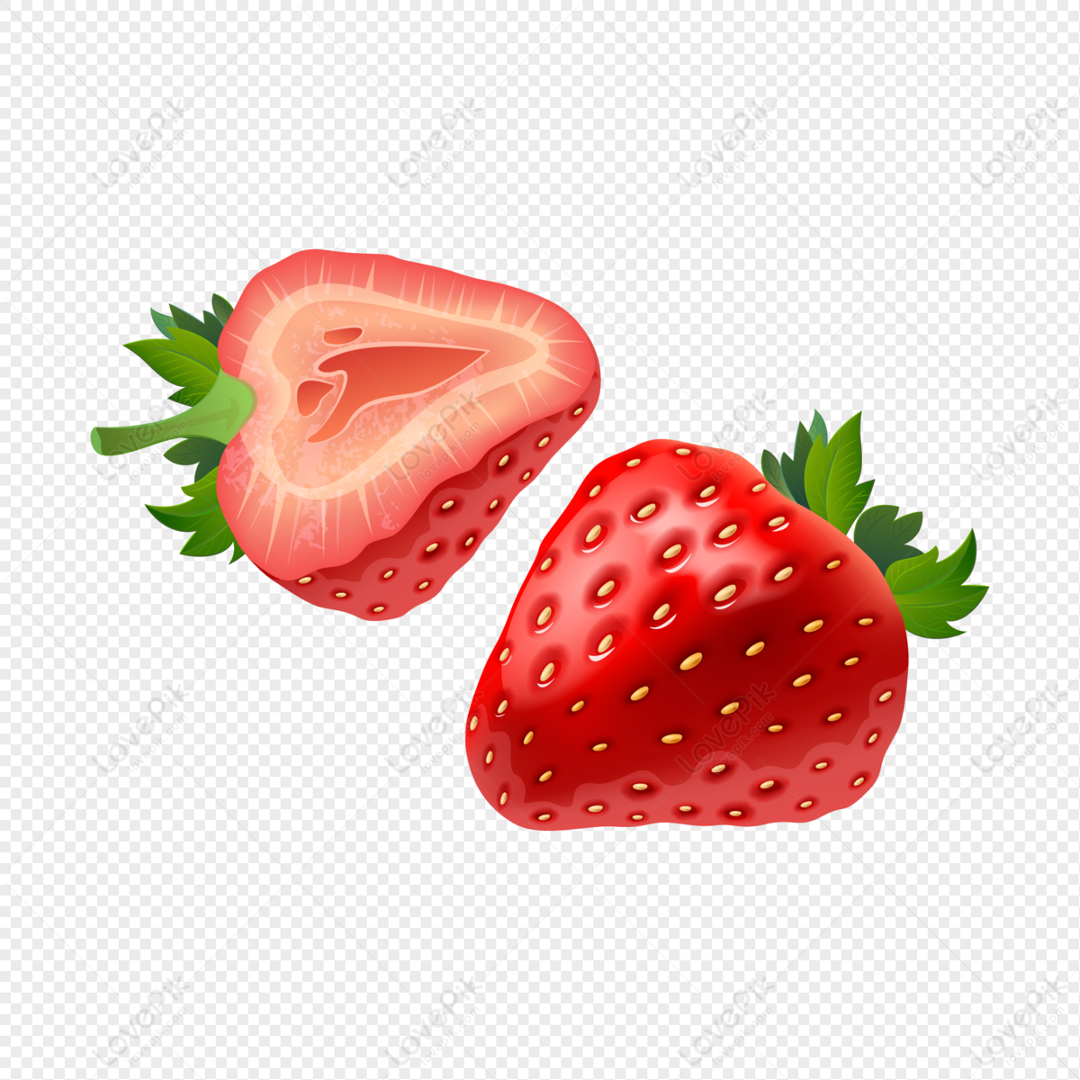Detail Strawberry Vector Png Nomer 17