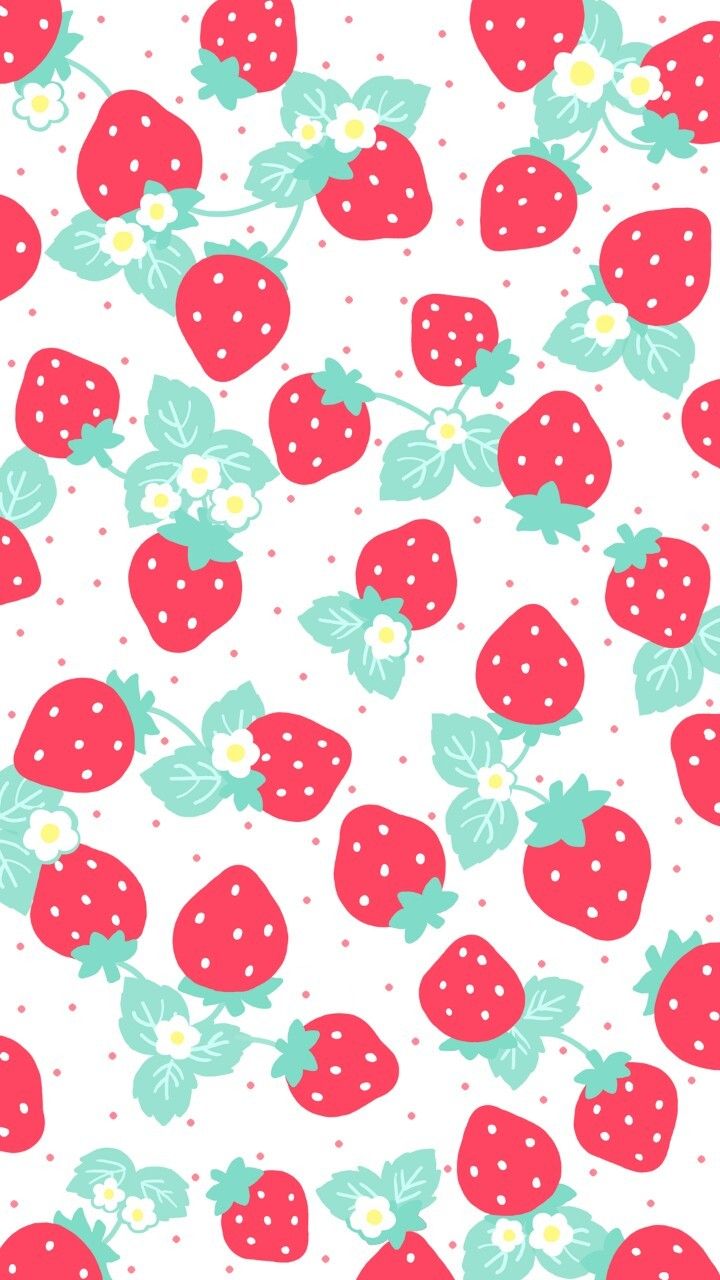 Detail Strawberry Wallpaper For Iphone Nomer 18