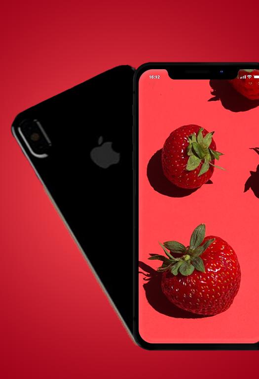 Detail Strawberry Wallpaper For Iphone Nomer 37