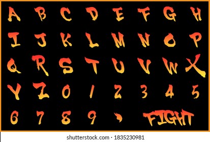 Detail Street Fighter 5 Font Nomer 12