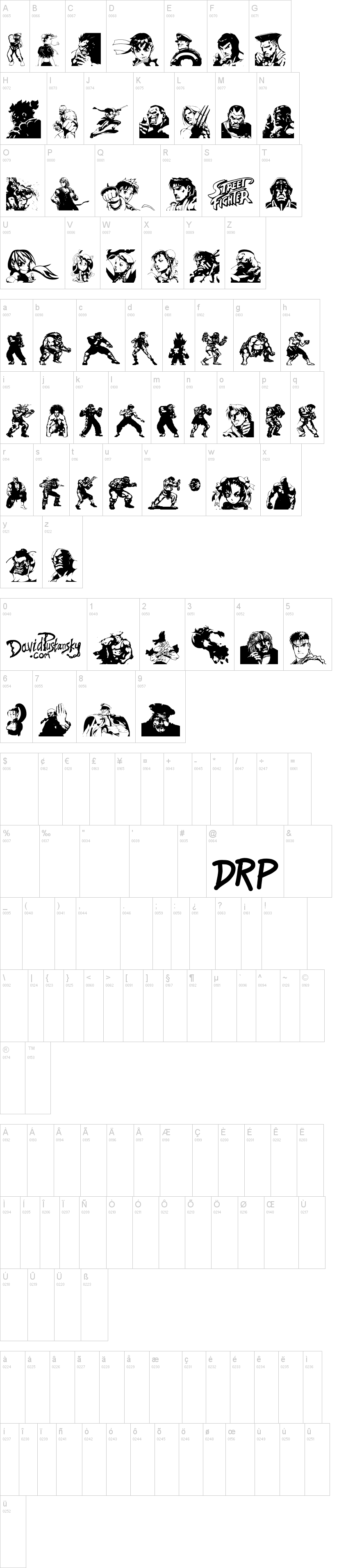 Detail Street Fighter 5 Font Nomer 14