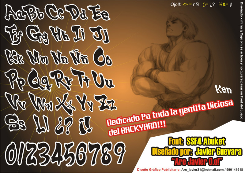 Detail Street Fighter 5 Font Nomer 6