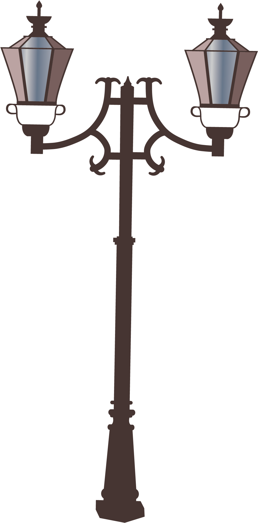 Detail Street Light Vector Nomer 27