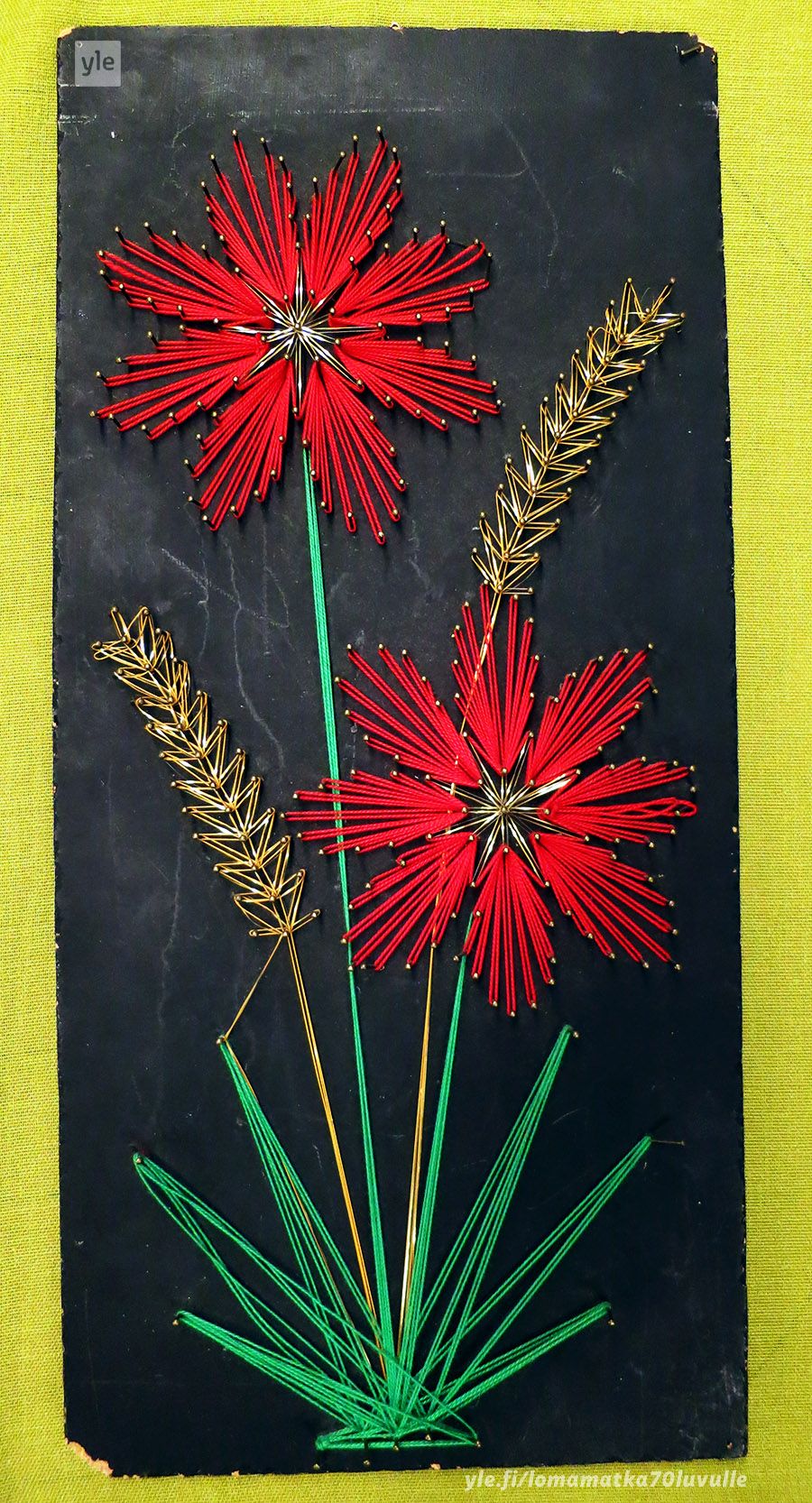 Detail String Art Bunga Nomer 2