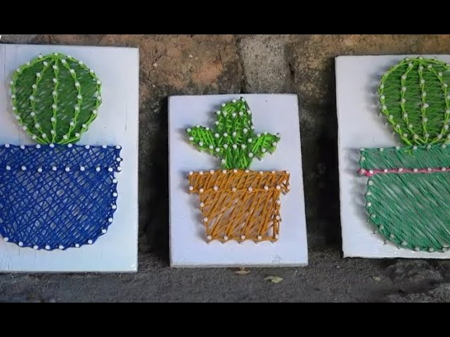 Detail String Art Bunga Nomer 16
