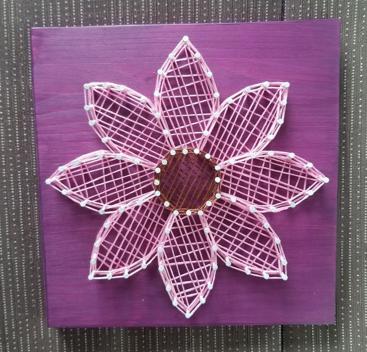 Detail String Art Bunga Nomer 3
