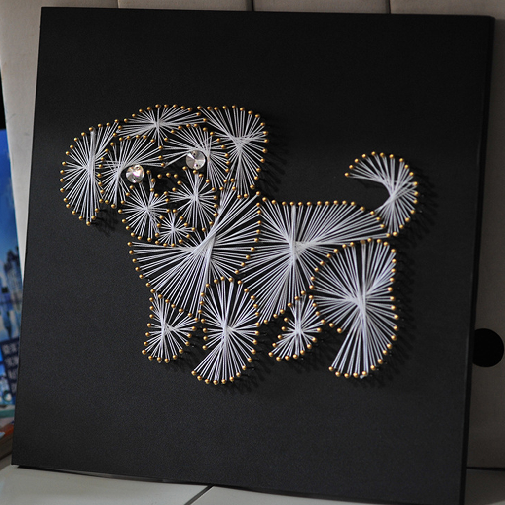 Detail String Art Bunga Nomer 22