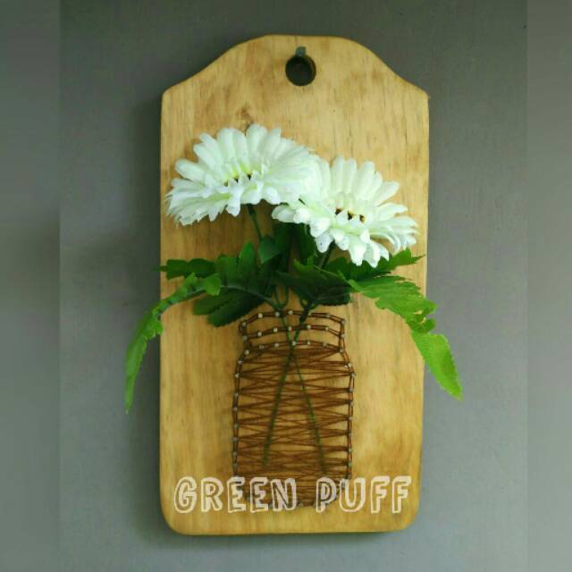 Detail String Art Bunga Nomer 24