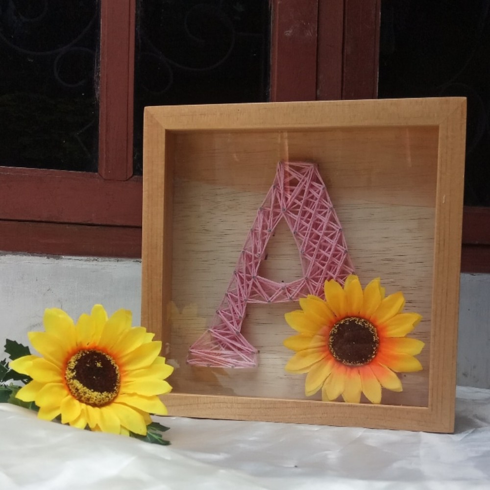 Detail String Art Bunga Nomer 31