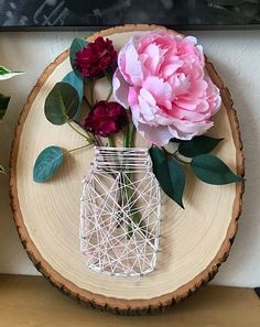 Detail String Art Bunga Nomer 33