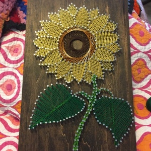 Detail String Art Bunga Nomer 34