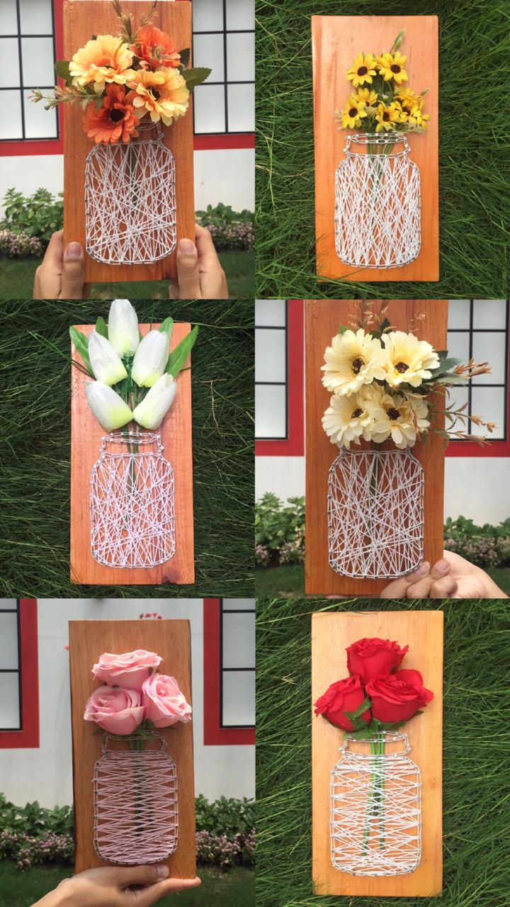 Detail String Art Bunga Nomer 35