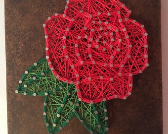 Detail String Art Bunga Nomer 38