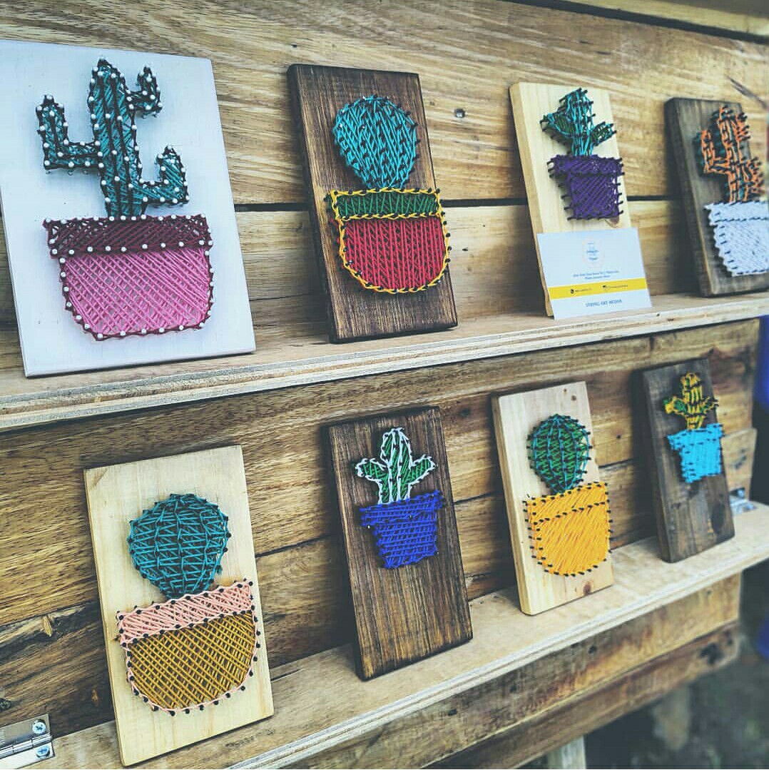 Detail String Art Bunga Nomer 39