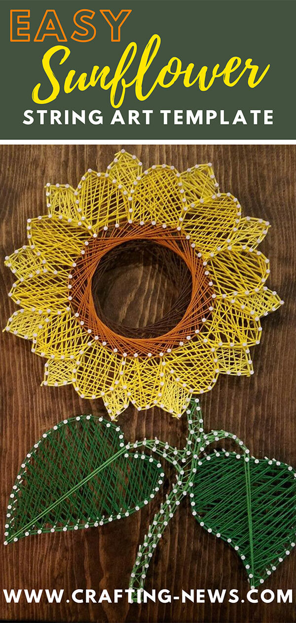 Detail String Art Bunga Nomer 42