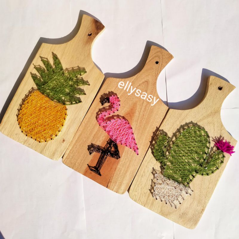 Detail String Art Bunga Nomer 45