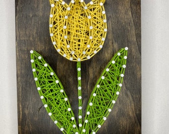 Detail String Art Bunga Nomer 10