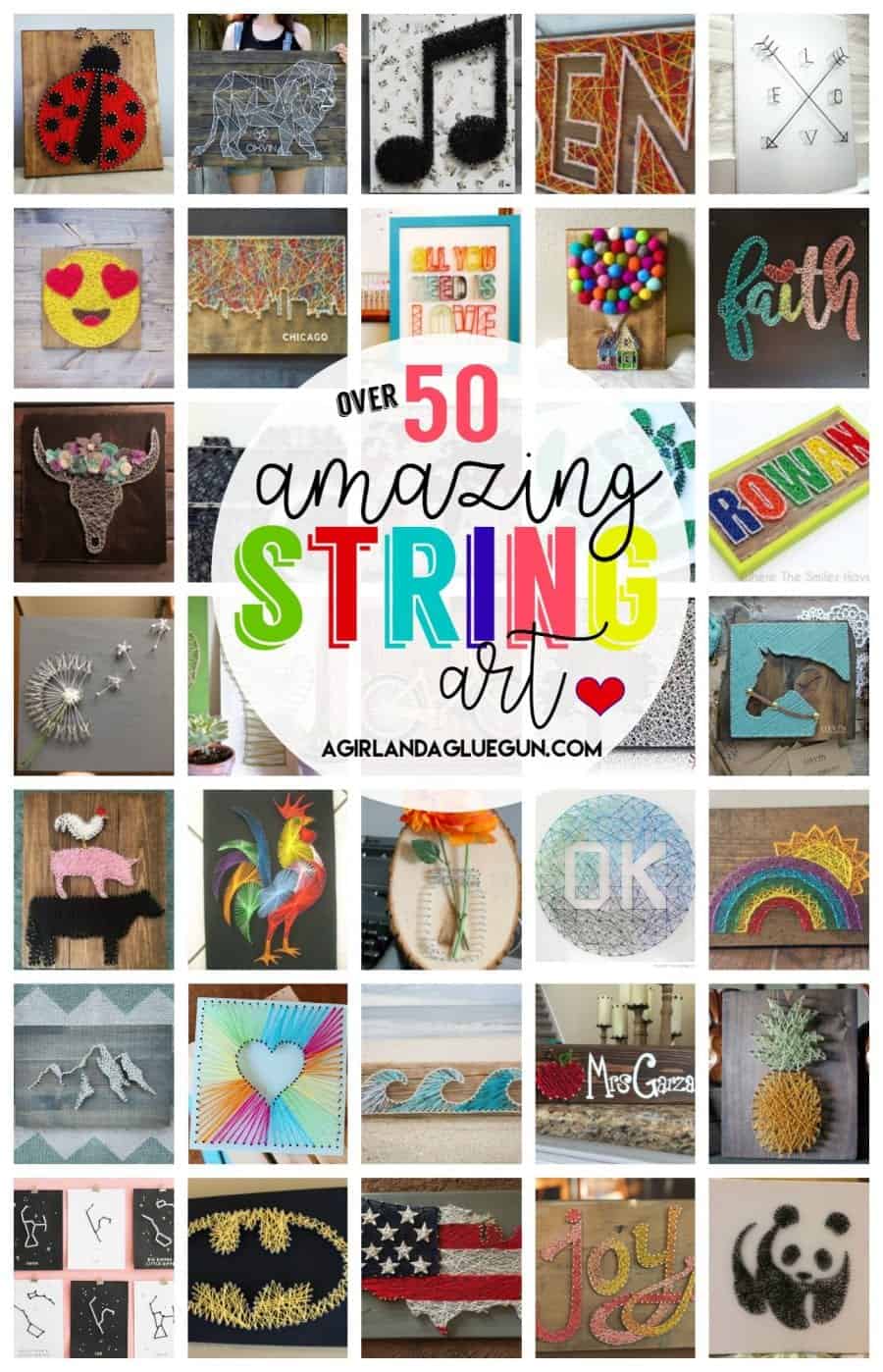 Detail String Art Nama Nomer 25