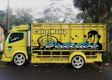 Detail Striping Mobil Truk Nomer 16