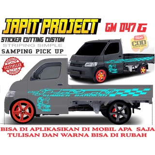 Detail Striping Mobil Truk Nomer 52