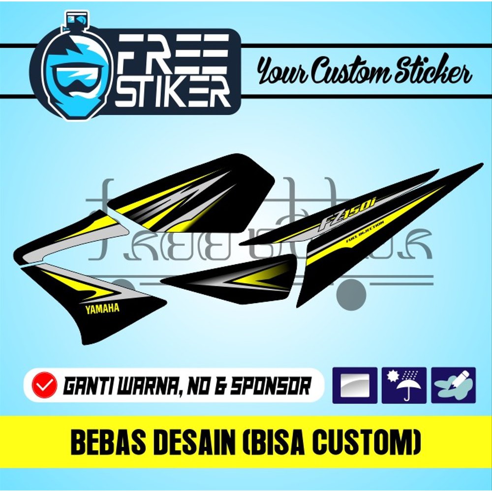 Detail Striping Old Vixion Desain Nomer 26