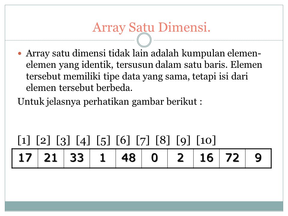 Detail Struktur Data Array Nomer 2