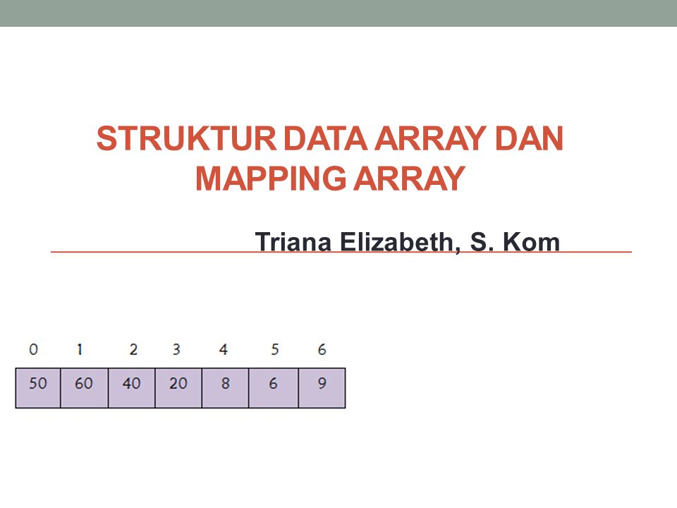 Detail Struktur Data Array Nomer 3