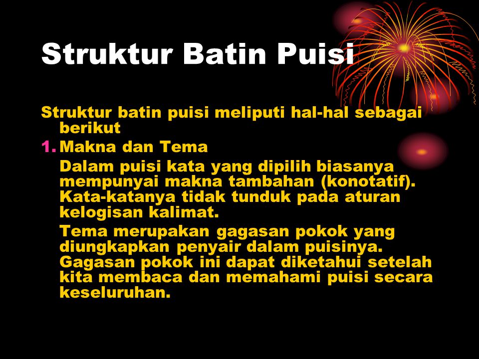 Detail Struktur Lahir Puisi Nomer 2
