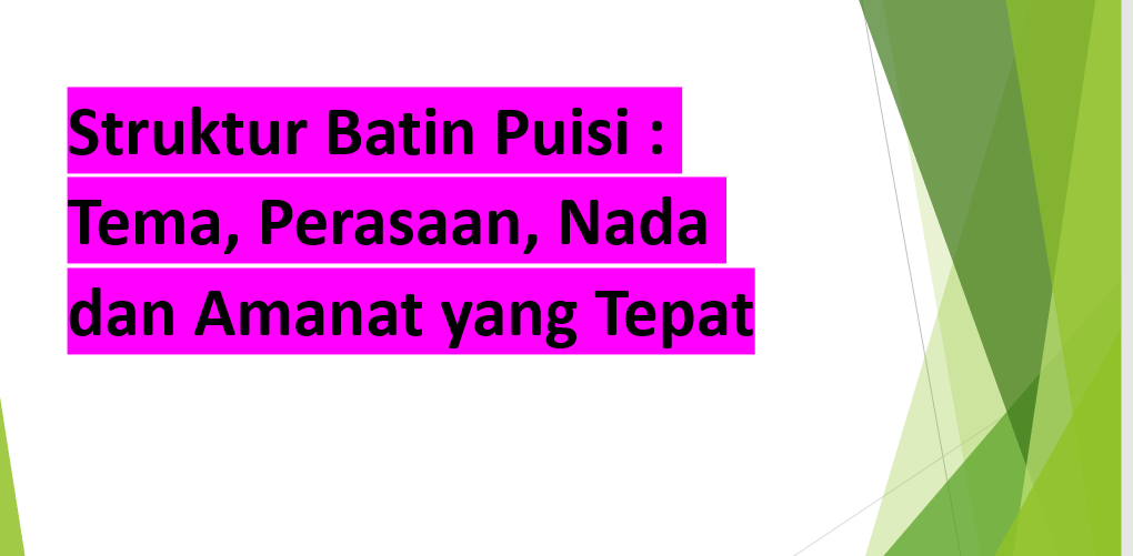 Detail Struktur Lahir Puisi Nomer 28