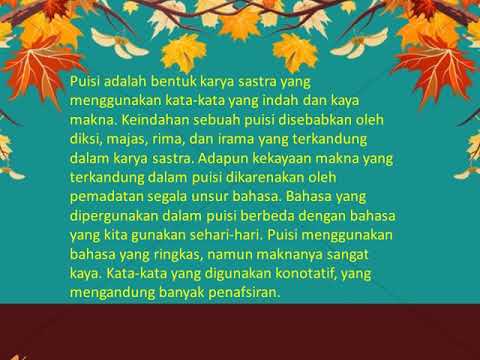 Detail Struktur Lahir Puisi Nomer 31