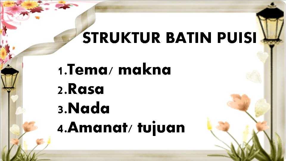 Detail Struktur Lahir Puisi Nomer 5