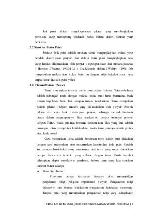 Detail Struktur Lahir Puisi Nomer 41