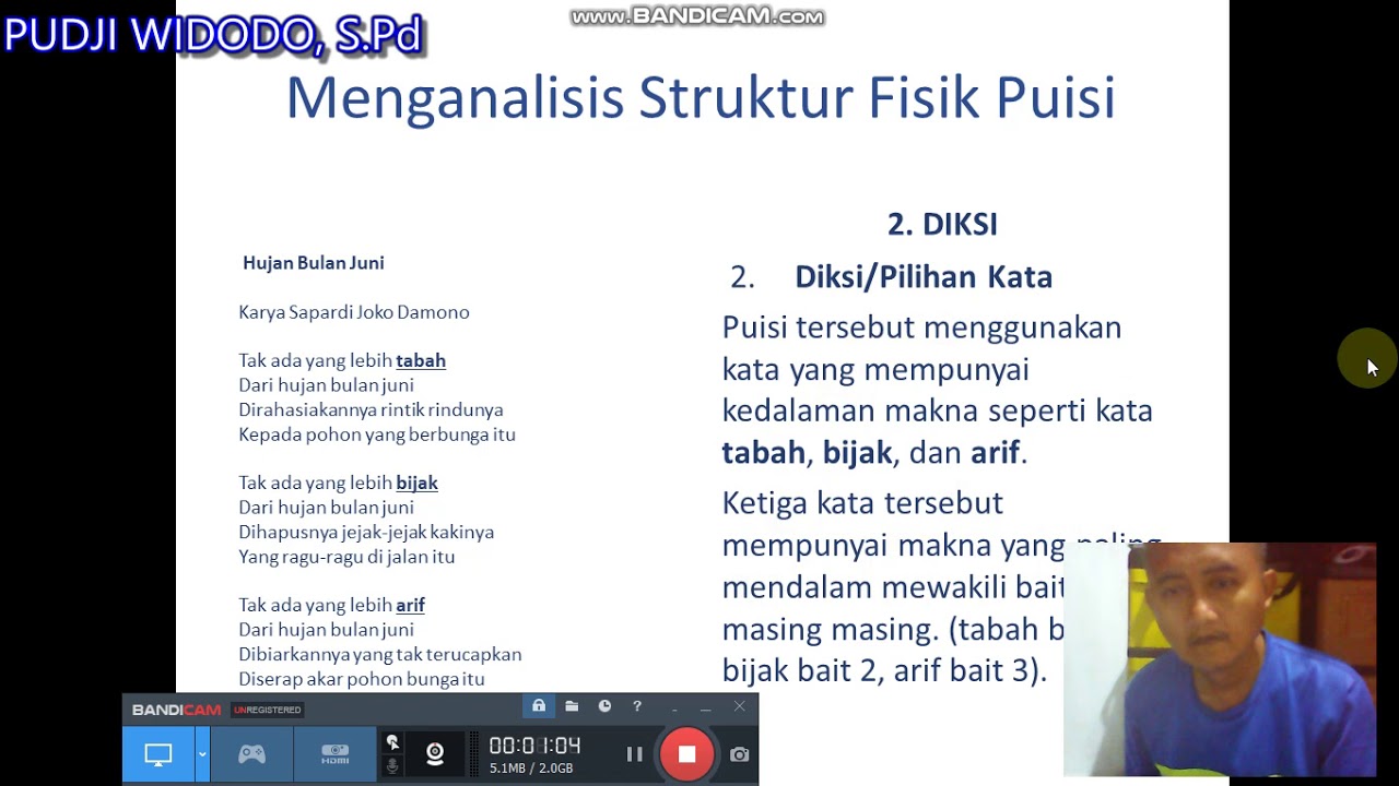 Detail Struktur Lahir Puisi Nomer 44
