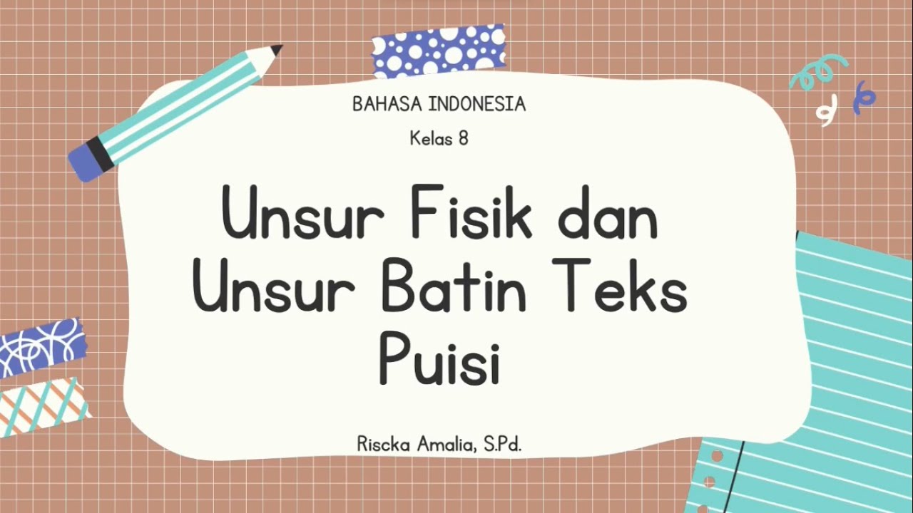 Detail Struktur Lahir Puisi Nomer 46