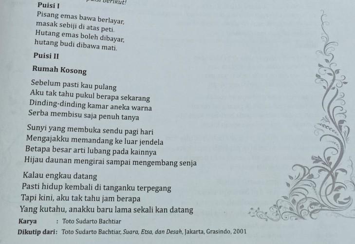 Detail Struktur Lahir Puisi Nomer 53