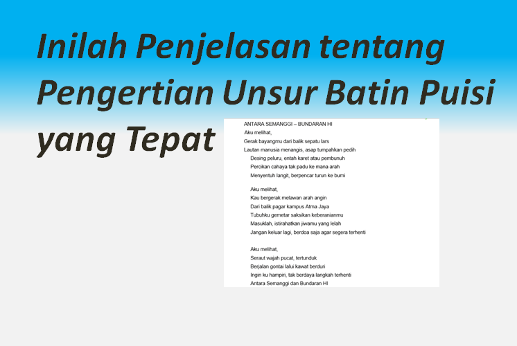 Detail Struktur Lahir Puisi Nomer 54