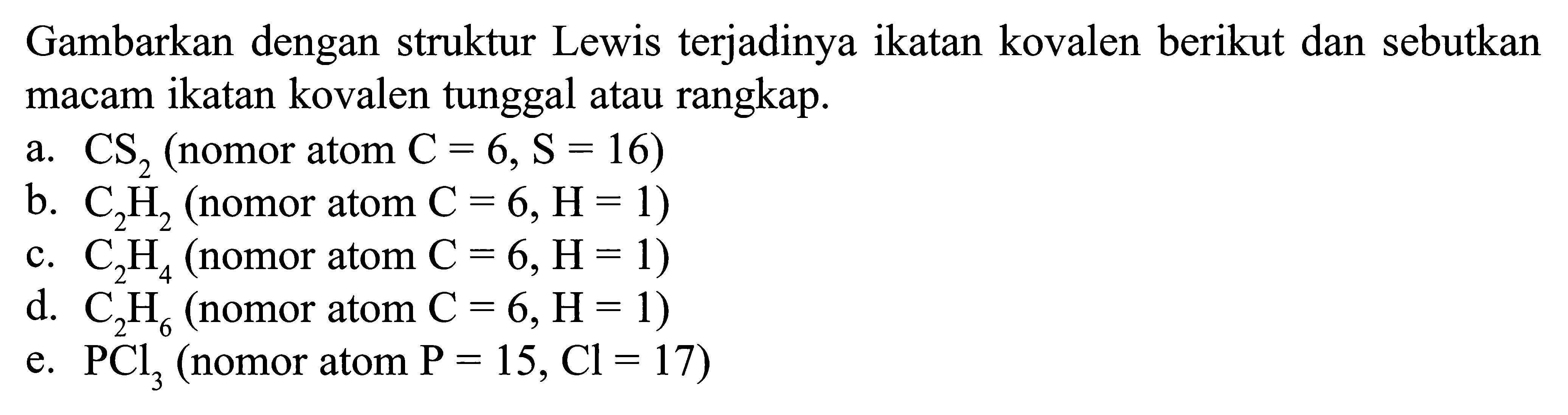 Detail Struktur Lewis H2o2 Nomer 18